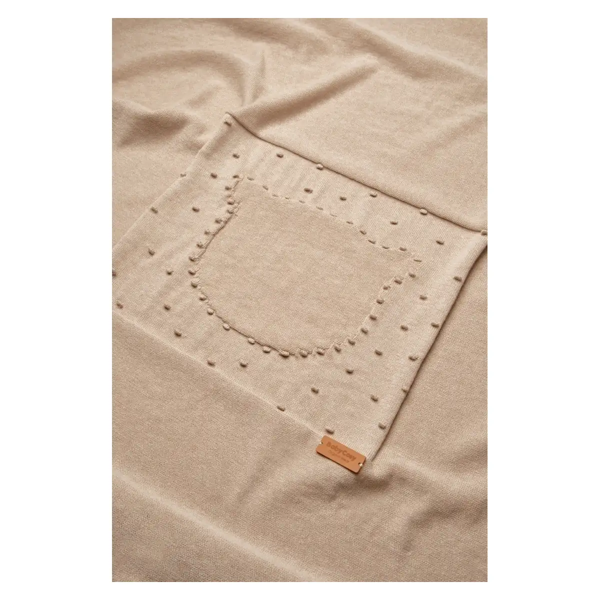 Paturica cu ursulet pentru nou nascut, 100% bumbac organic, TeddyBear, BabyCosy, Maro [5]