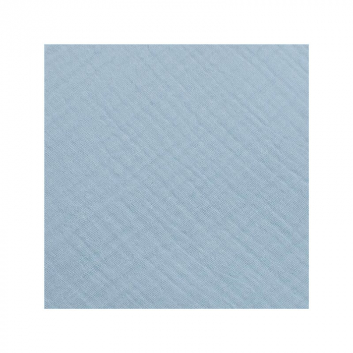 Paturica de infasat, New Baby, Din muselina, Cu multiple utilizari, 100% bumbac, 75x75 cm, 0 luni+, Blue [4]