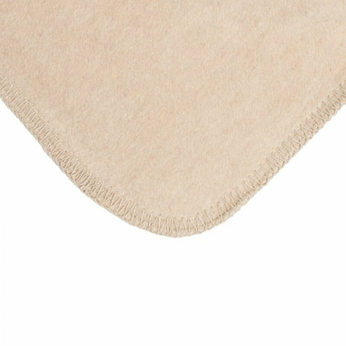 Paturica moale bebe, New Baby, 75x100 cm, Bumbac, 0 luni+, Beige [2]
