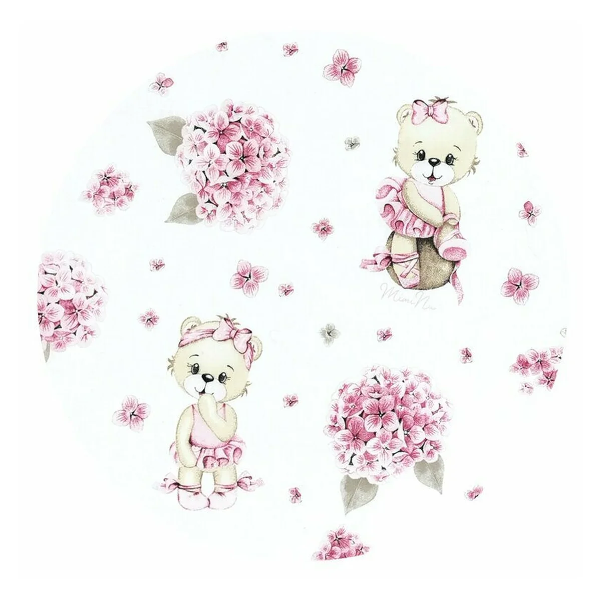 Paturica moale, MimiNu, Cu doua fete, 75x100 cm, bumbac 100%, Pink Ballerina [3]