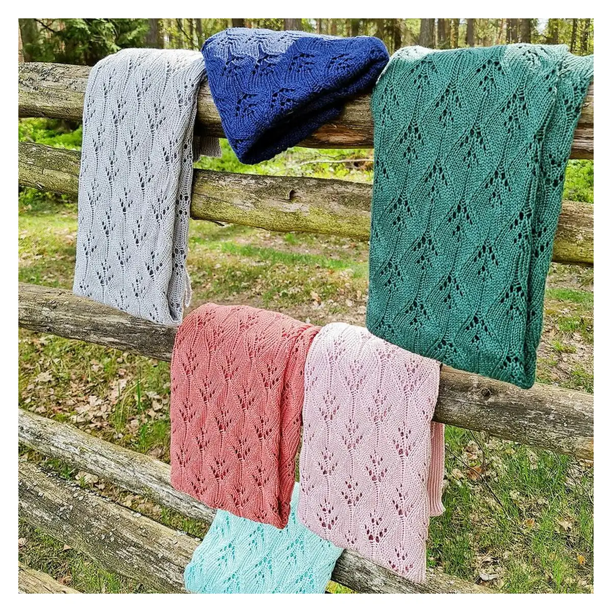 Paturica pentru copii, Bocioland, Milano, Moale, Din bambus si bumbac, 80 x 100 cm, Mint [7]