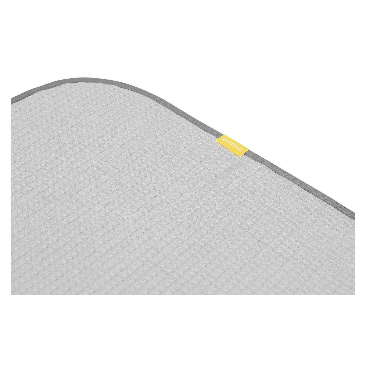 Paturica si prosop 2 in 1 nou nascut Skiddou Teppi, 100% bumbac, Gri deschis, 75x100cm [2]