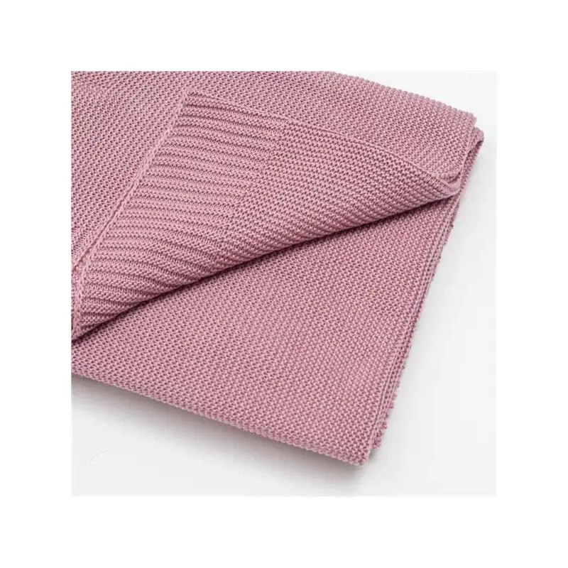 Paturica tricotata, New Baby, Antialergica si antibacteriana, Bambus, 80x100 cm, Material certificat OEKO-Tex Standard 100, 0 luni+, Pink [1]