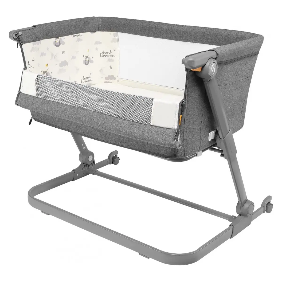 Patut 3 in 1 co-sleeping Skiddou Natt, Evening Dream, Gri inchis [10]