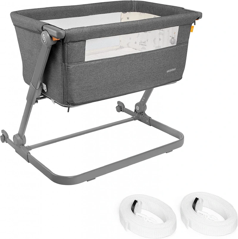 Patut 3 in 1 co-sleeping Skiddou Natt, Evening Dream, Gri inchis [1]