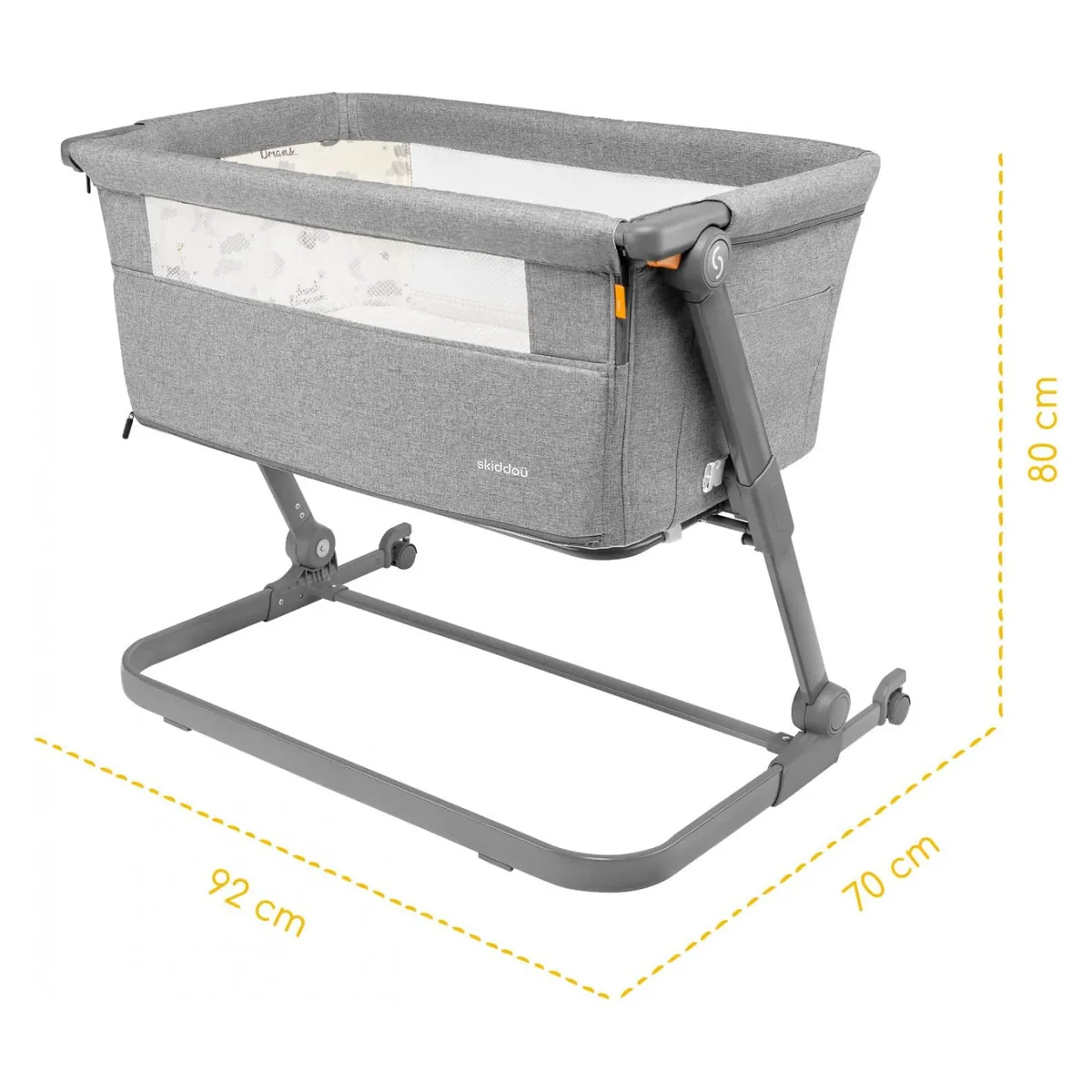 Patut 3 in 1 co-sleeping Skiddou Natt, Normandic Dream, Gri deschis [11]