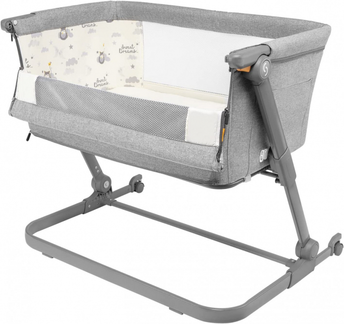 Patut 3 in 1 co-sleeping Skiddou Natt, Normandic Dream, Gri deschis [10]