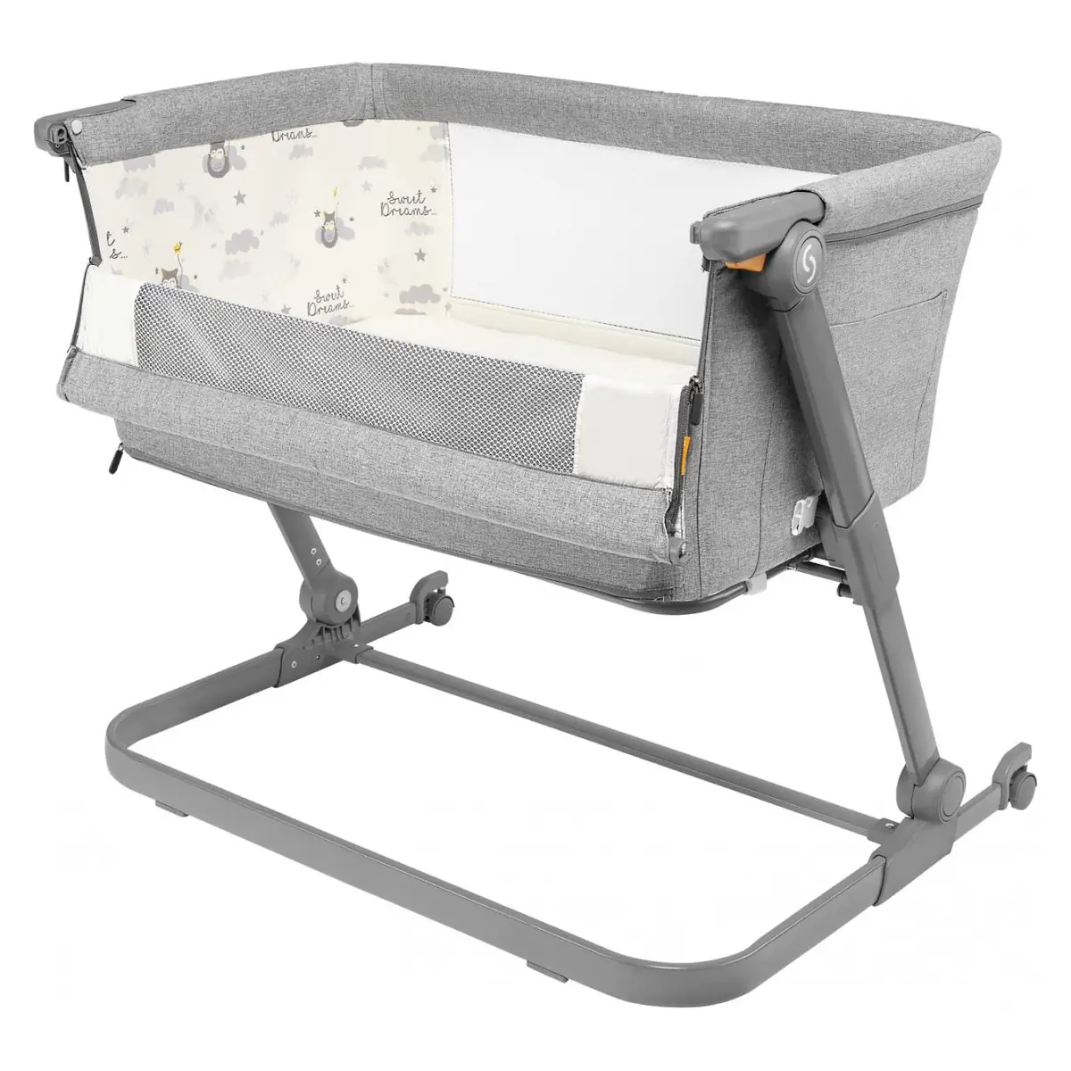 Patut 3 in 1 co-sleeping Skiddou Natt, Normandic Dream, Gri deschis [10]