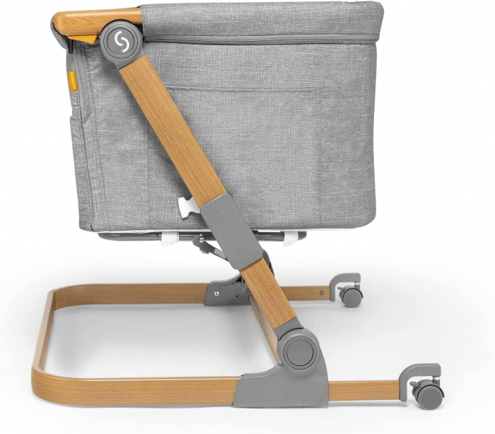 Patut 3 in 1 co-sleeping Skiddou Natt, Normandic Wood, Wood-gri [9]