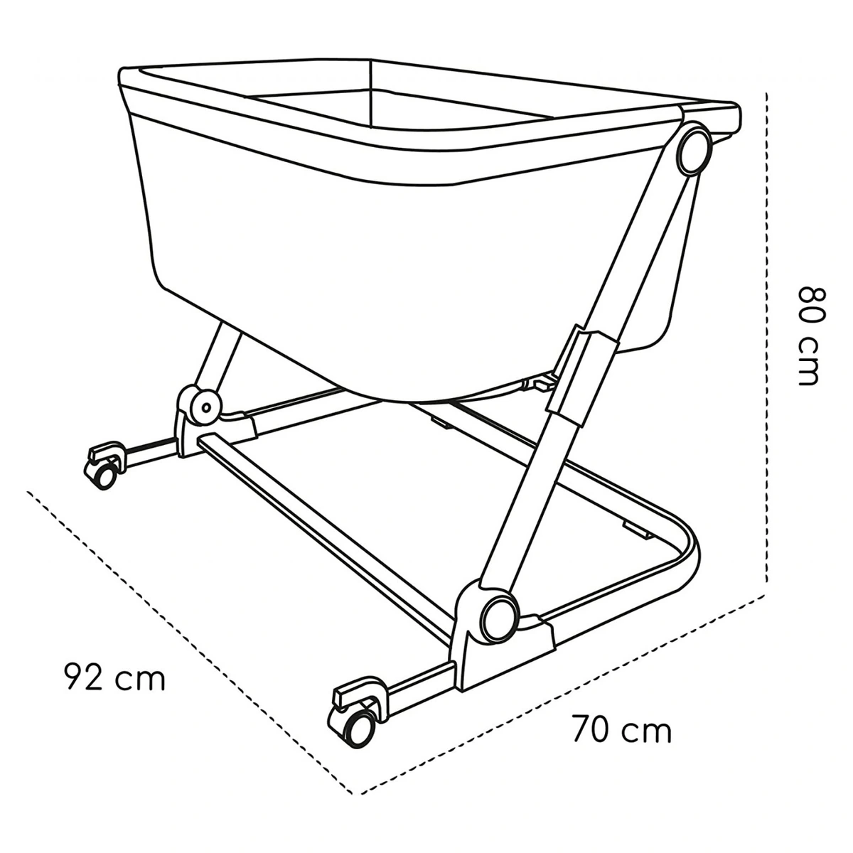 Patut 3 in 1 co-sleeping Skiddou Natt, Normandic Wood, Wood-gri [5]