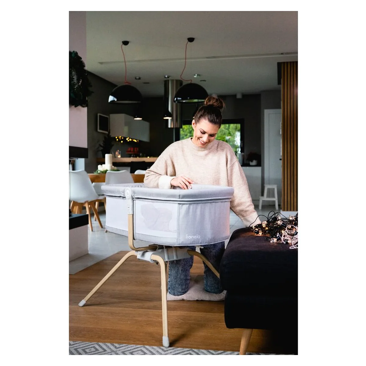 Patut balansoar, Lionelo, Malin Evo, 3 in 1, Pliabil, Bej [26]