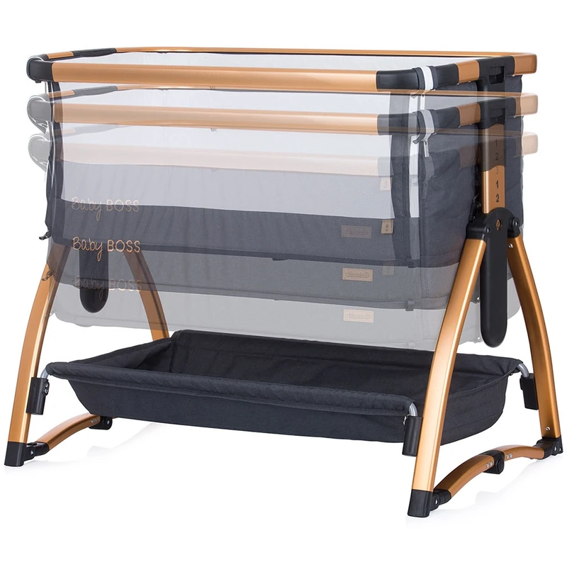 Patut Co-Sleeper Chipolino Baby Boss raven [3]