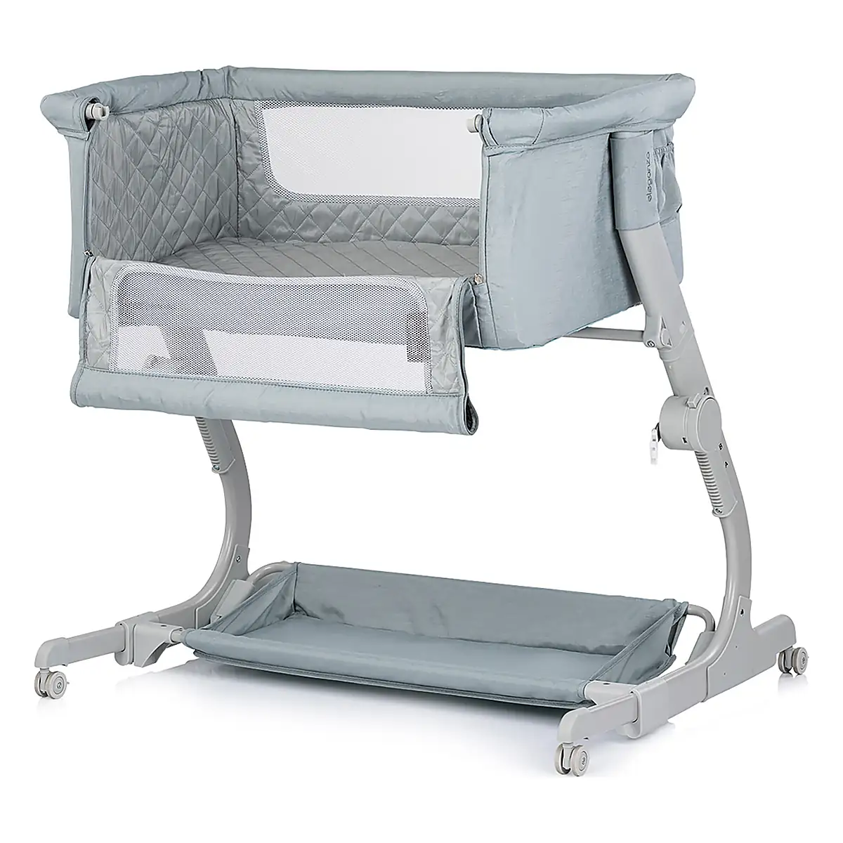 Patut co-sleeper Chipolino Eleganza cu laterala culisanta, Basil 6 luni [2]
