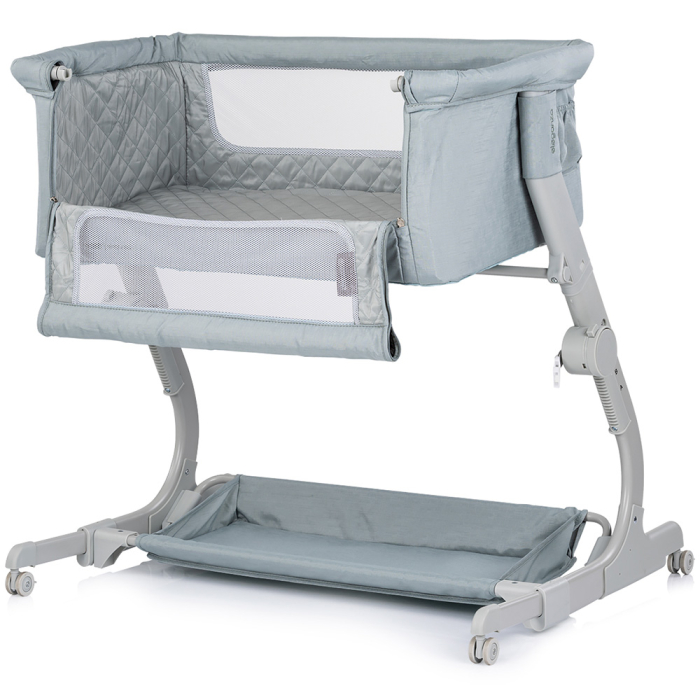 Patut co-sleeper Chipolino Eleganza cu laterala culisanta, Basil [2]