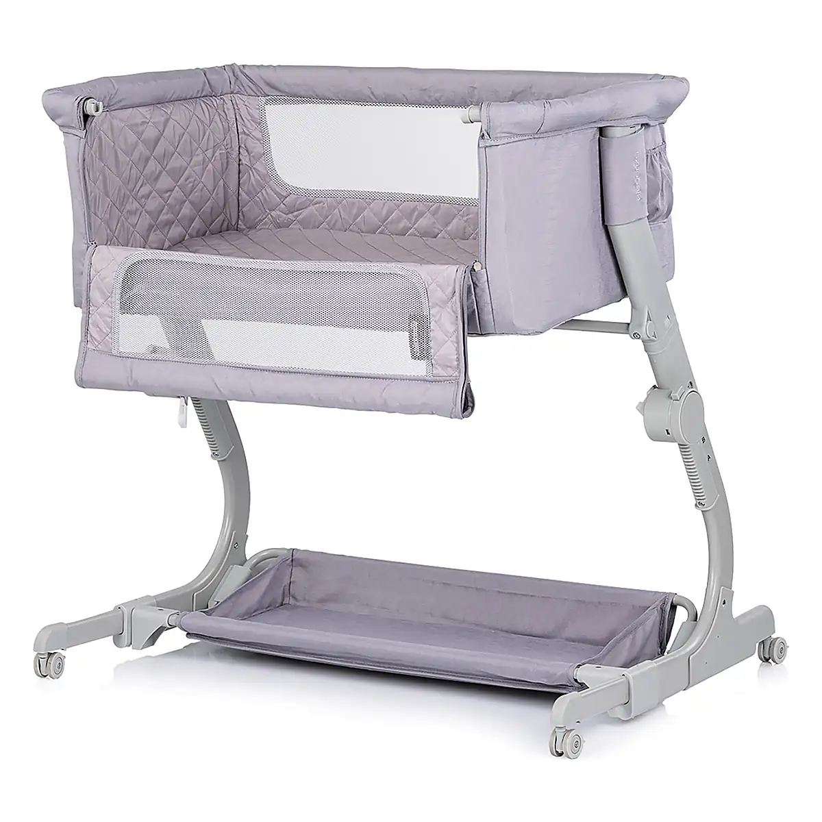 Patut co-sleeper Chipolino Eleganza cu laterala culisanta, Cloud 6 luni [2]