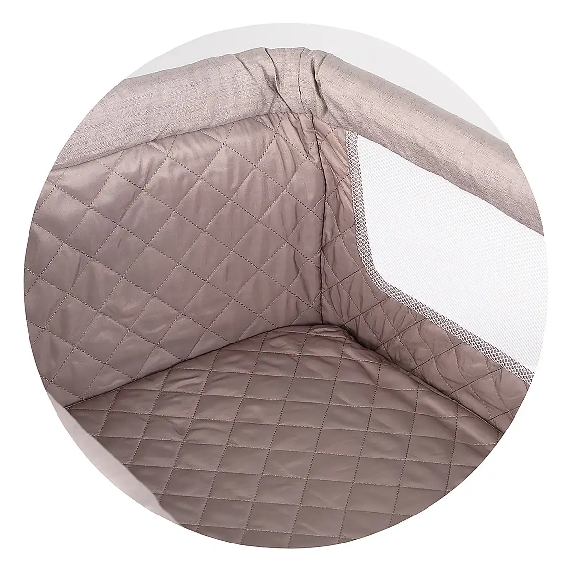 Patut co-sleeper Chipolino Eleganza cu laterala culisanta, Tiramisu 6 luni [8]