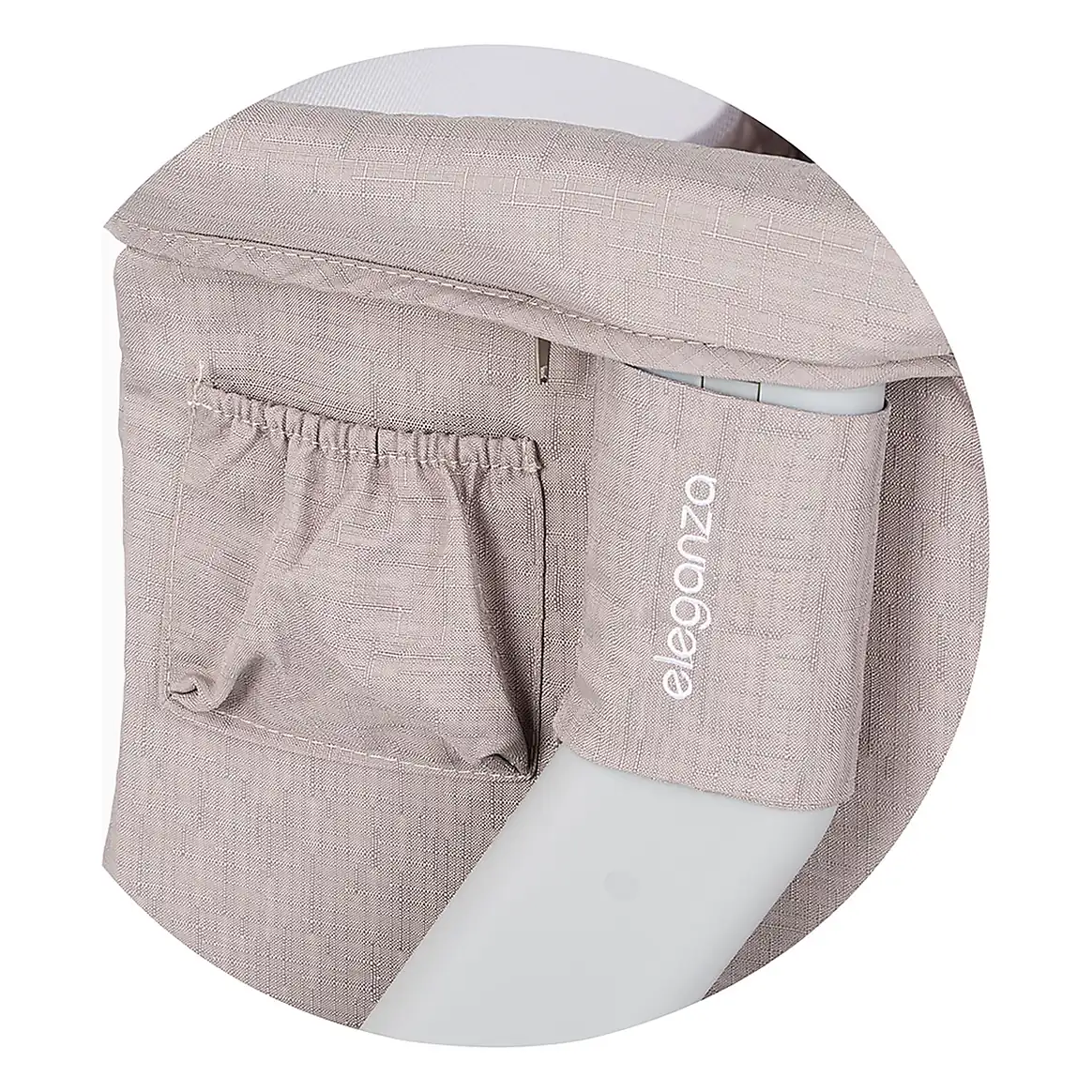 Patut co-sleeper Chipolino Eleganza cu laterala culisanta, Tiramisu 6 luni [7]