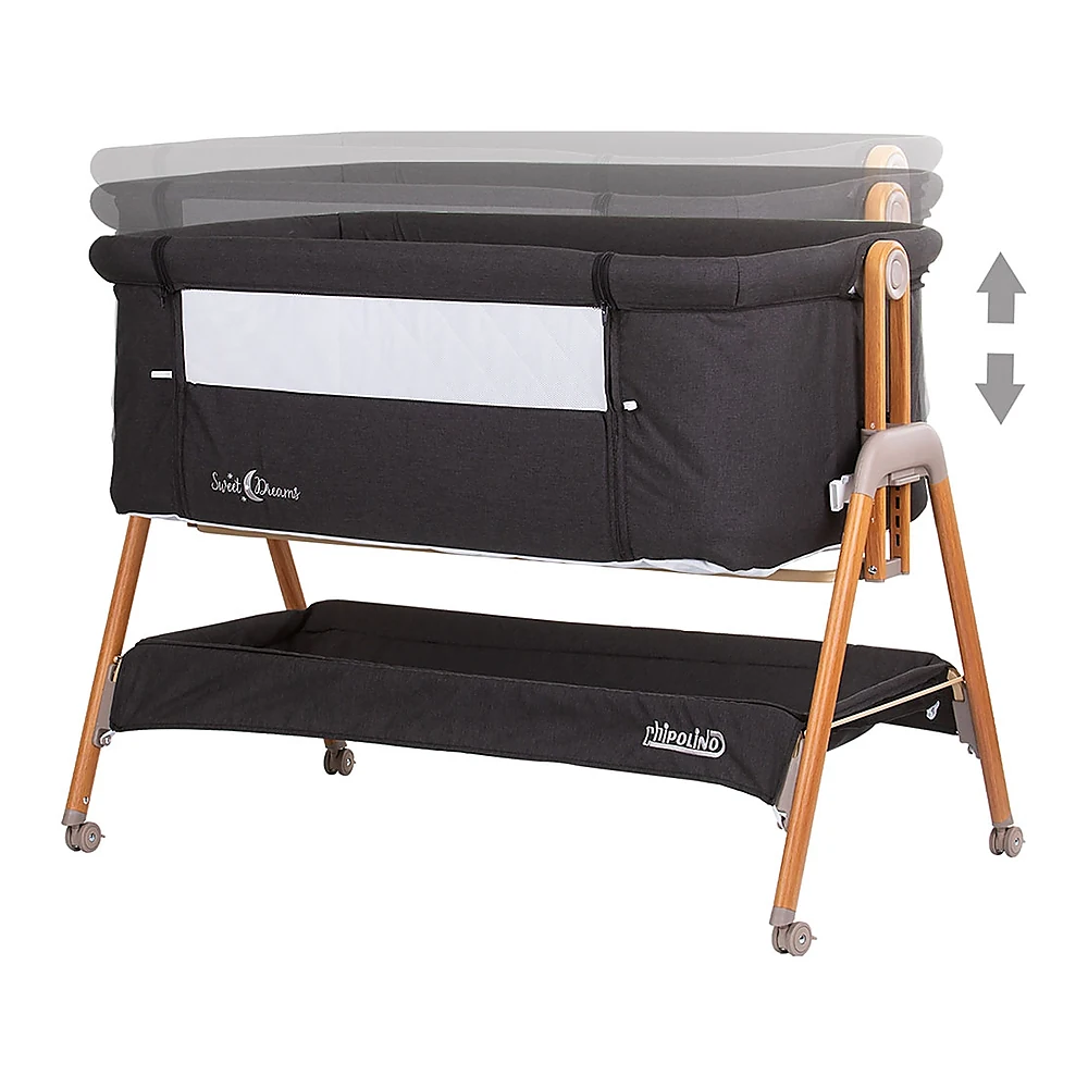 Patut Co-Sleeper Chipolino Sweet Dreams graphite wood [3]