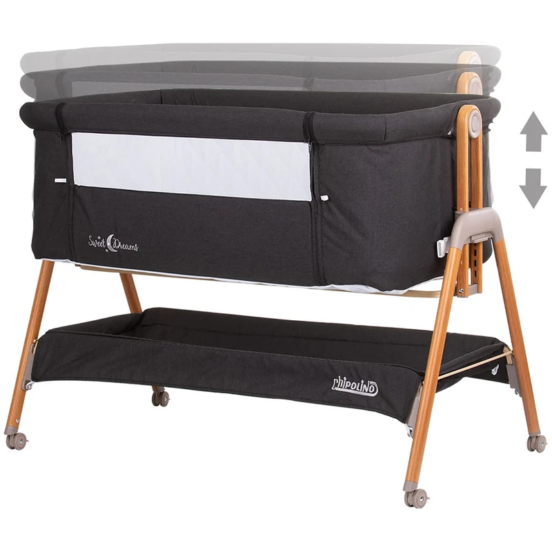 Patut Co-Sleeper Chipolino Sweet Dreams graphite wood [3]