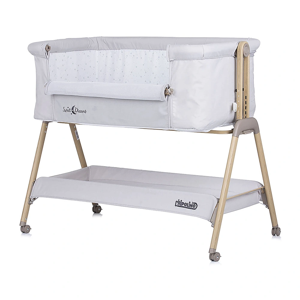 Patut Co-Sleeper Chipolino Sweet Dreams grey stars wood [2]