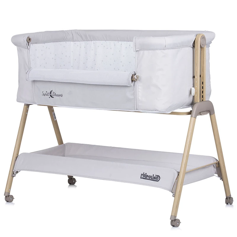 Patut Co-Sleeper Chipolino Sweet Dreams grey stars wood [2]