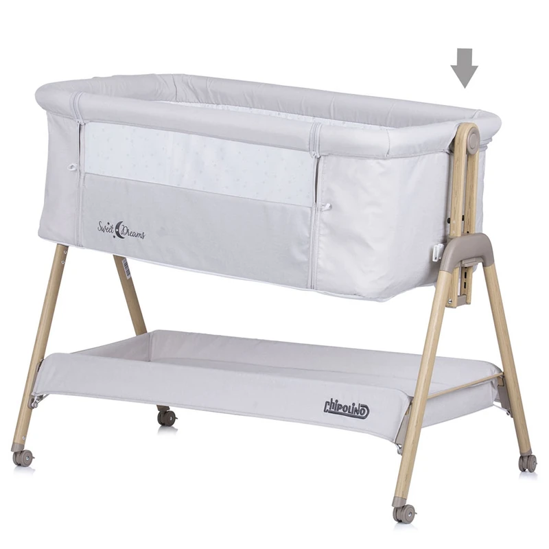 Patut Co-Sleeper Chipolino Sweet Dreams grey stars wood [4]