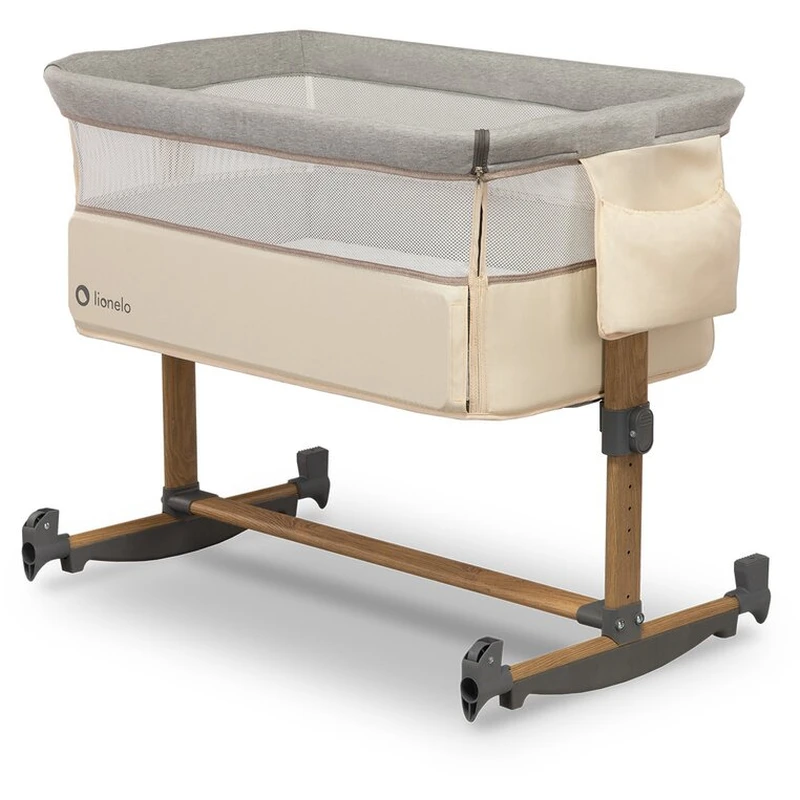 Patut co-sleeper Leonie Cu sistem de leganare, Beige Sand [6]