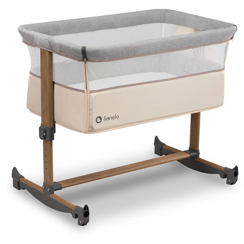 Patut co-sleeper Leonie Cu sistem de leganare, Beige Sand [7]