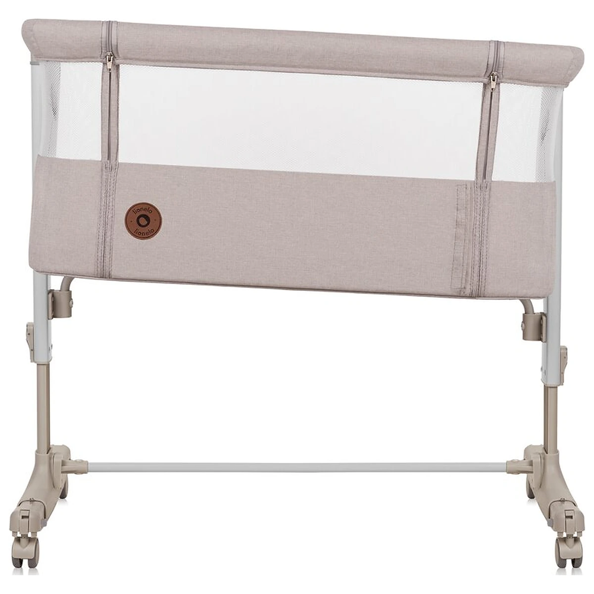 Patut co-sleeper, Lionelo, Aurora, 3 in 1, Cu leganare si setare unghiulara, Cu saltea, 0 luni+ Bej [2]