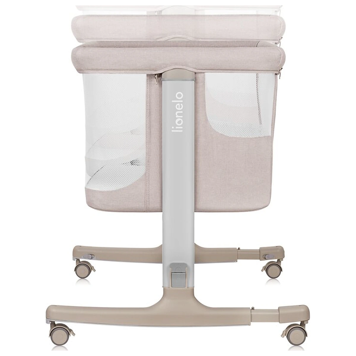 Patut co-sleeper, Lionelo, Aurora, 3 in 1, Cu leganare si setare unghiulara, Cu saltea, 0 luni+ Bej [7]