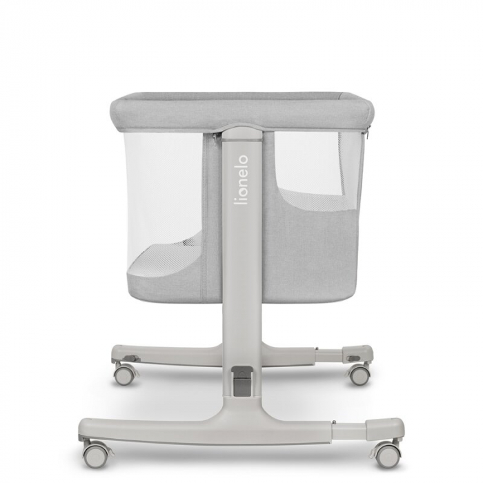 Patut co-sleeper, Lionelo, Aurora, 3 in 1, functie leganare, Include saltea si geanta transport, 5 pozitii pe inaltime, Pana la 9 kg, Beige Sand [18]