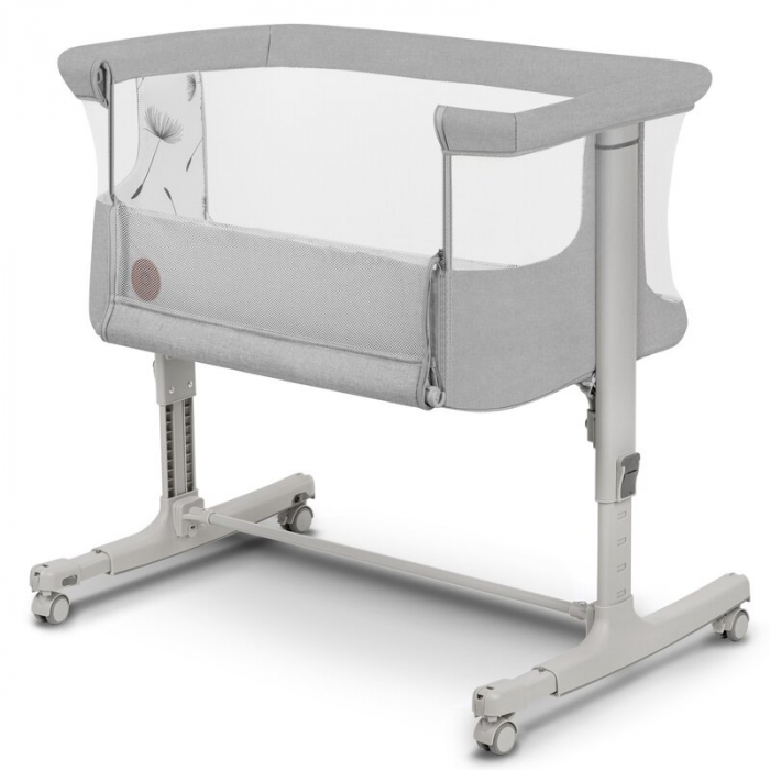 Patut co-sleeper, Lionelo, Aurora, 3 in 1, functie leganare, Include saltea si geanta transport, 5 pozitii pe inaltime, Pana la 9 kg, Beige Sand [4]