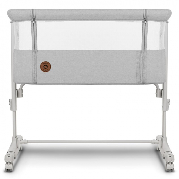 Patut co-sleeper, Lionelo, Aurora, 3 in 1, functie leganare, Include saltea si geanta transport, 5 pozitii pe inaltime, Pana la 9 kg, Beige Sand [8]