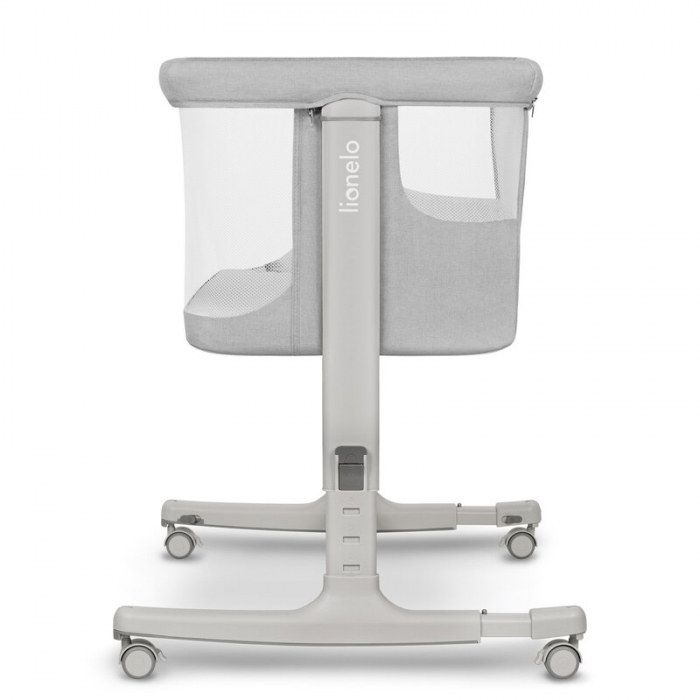 Patut co-sleeper, Lionelo, Aurora, 3 in 1, functie leganare, Include saltea si geanta transport, 5 pozitii pe inaltime, Pana la 9 kg, Beige Sand [21]