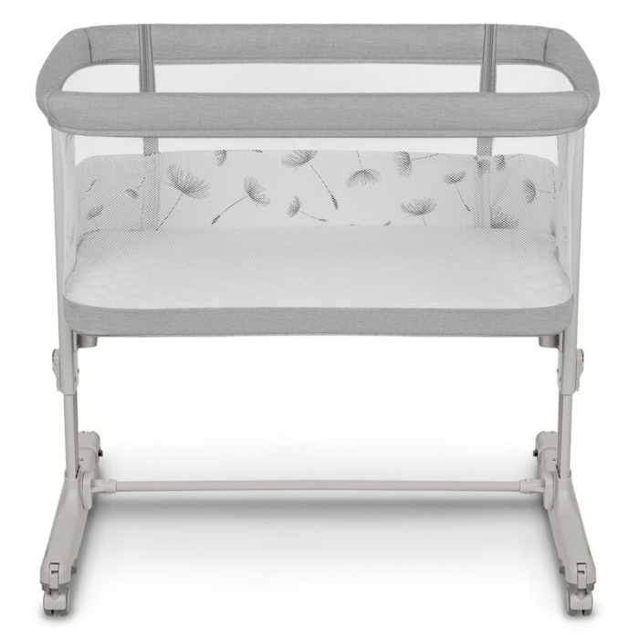 Patut co-sleeper, Lionelo, Aurora, 3 in 1, functie leganare, Include saltea si geanta transport, 5 pozitii pe inaltime, Pana la 9 kg, Beige Sand [7]