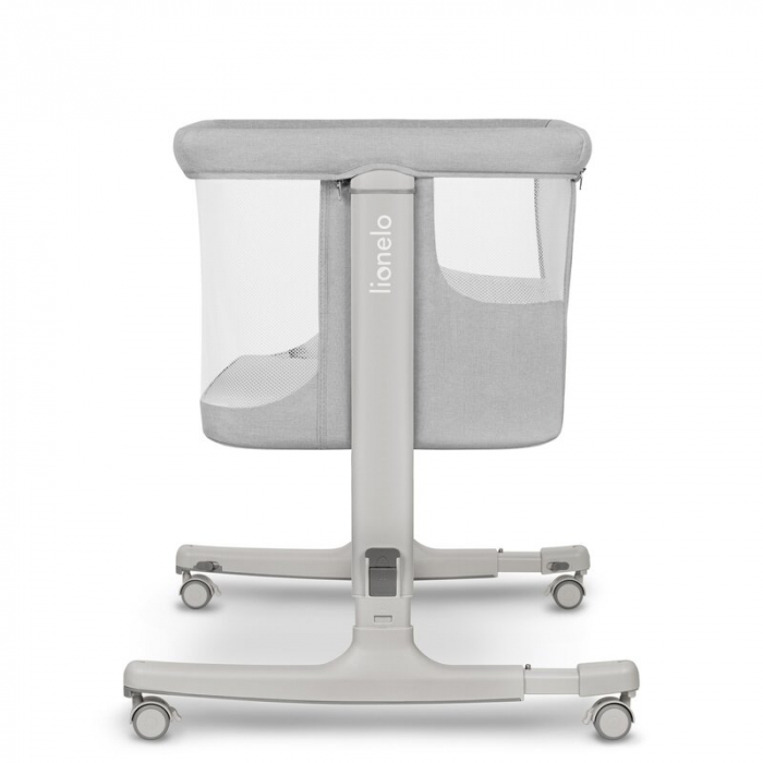 Patut co-sleeper, Lionelo, Aurora, 3 in 1, functie leganare, Include saltea si geanta transport, 5 pozitii pe inaltime, Pana la 9 kg, Beige Sand [19]