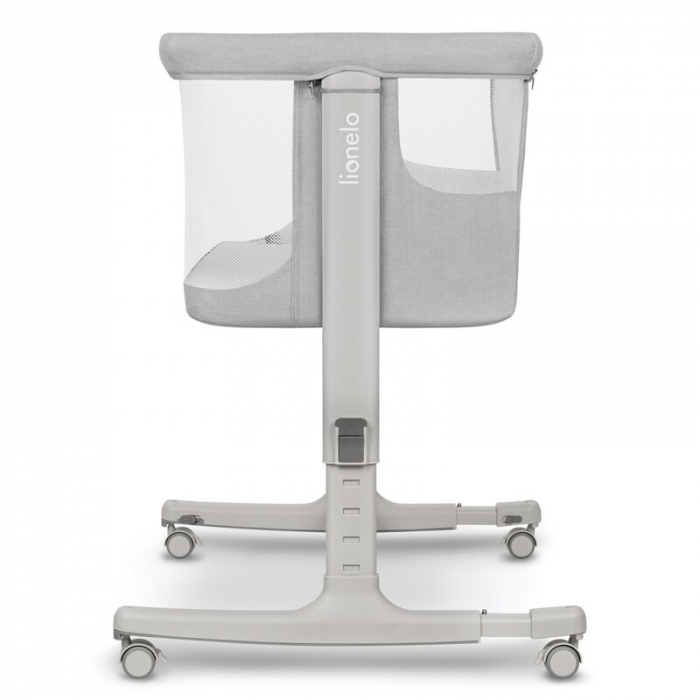 Patut co-sleeper, Lionelo, Aurora, 3 in 1, functie leganare, Include saltea si geanta transport, 5 pozitii pe inaltime, Pana la 9 kg, Beige Sand [17]