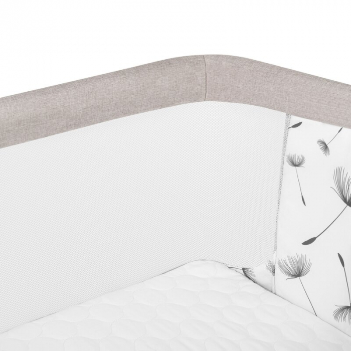 Patut co-sleeper, Lionelo, Aurora, 3 in 1, functie leganare, Include saltea si geanta transport, 5 pozitii pe inaltime, Pana la 9 kg, Beige Cappuccino [23]