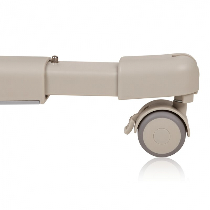 Patut co-sleeper, Lionelo, Aurora, 3 in 1, functie leganare, Include saltea si geanta transport, 5 pozitii pe inaltime, Pana la 9 kg, Beige Cappuccino [24]