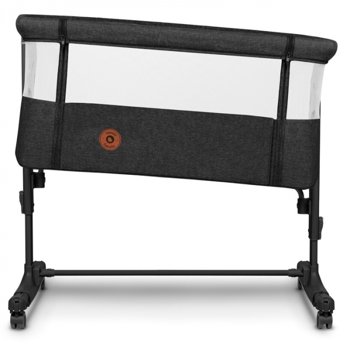Patut co-sleeper, Lionelo, Aurora, 3 in 1, functie leganare, Include saltea si geanta transport, 5 pozitii pe inaltime, Pana la 9 kg, Grey Graphite [8]