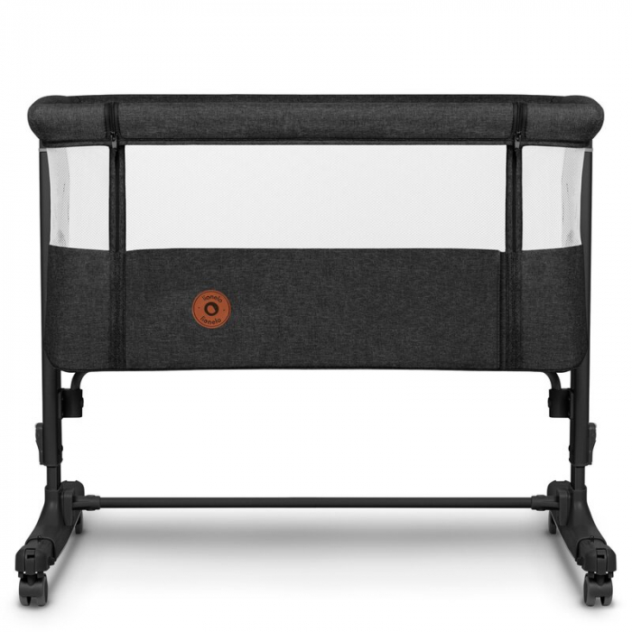 Patut co-sleeper, Lionelo, Aurora, 3 in 1, functie leganare, Include saltea si geanta transport, 5 pozitii pe inaltime, Pana la 9 kg, Grey Graphite [10]
