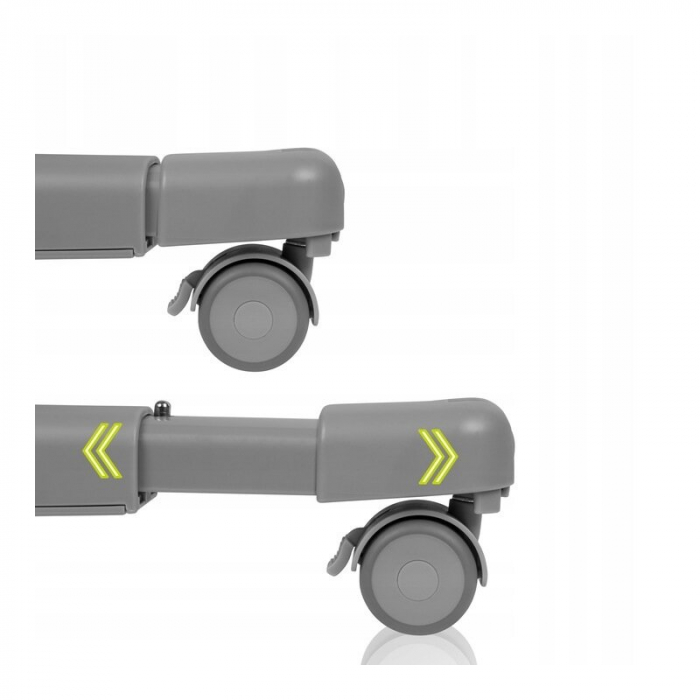 Patut co-sleeper, Lionelo, Aurora, 3 in 1, functie leganare, Include saltea si geanta transport, 5 pozitii pe inaltime, Pana la 9 kg, Grey Concrete [25]