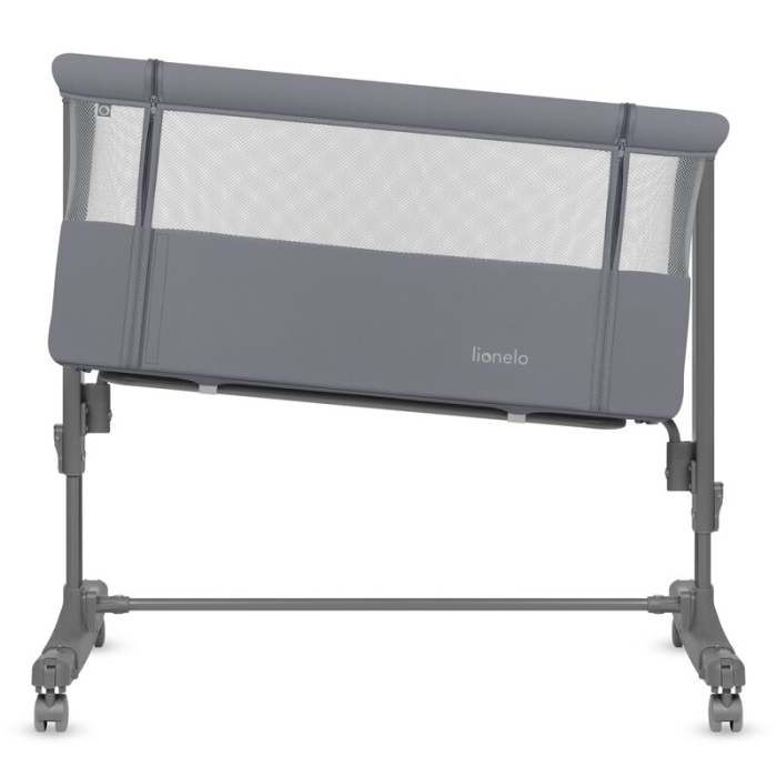 Patut co-sleeper, Lionelo, Aurora, 3 in 1, Cu leganare si setare unghiulara, Saltea cu densitate T25 si geanta [6]