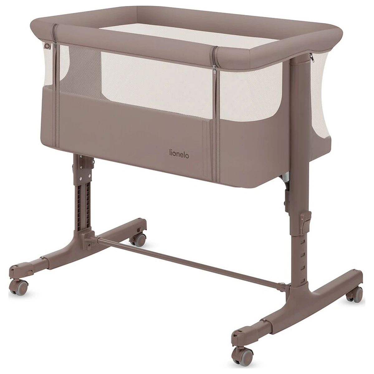 Patut co-sleeper, Lionelo, Aurora, 3 in 1, Cu leganare si setare unghiulara, Saltea cu densitate T25 si geanta [3]
