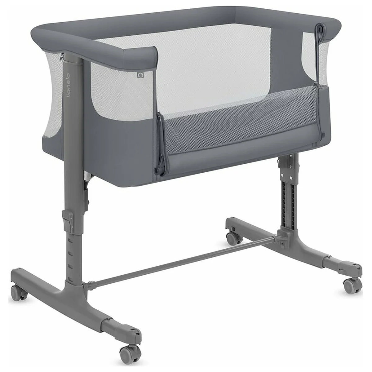 Patut co-sleeper, Lionelo, Aurora, 3 in 1, Cu leganare si setare unghiulara, Saltea cu densitate T25 si geanta [5]