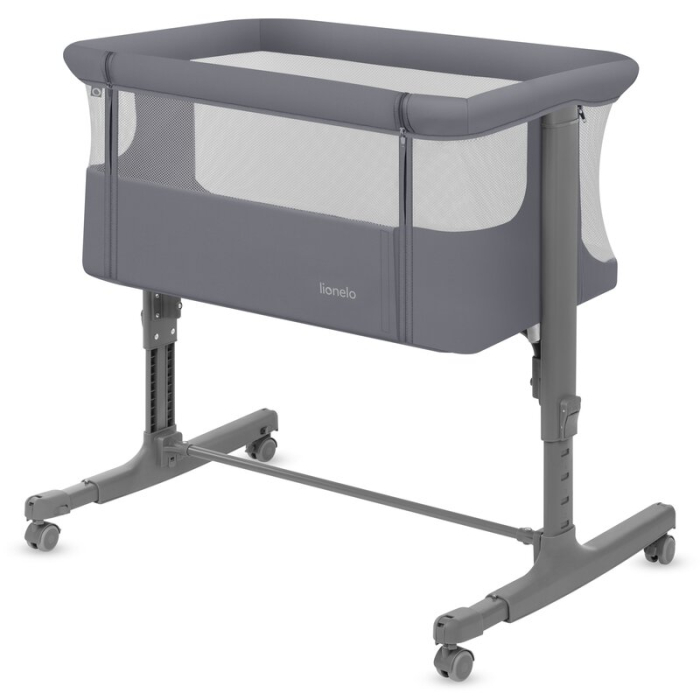 Patut co-sleeper, Lionelo, Aurora, 3 in 1, Cu leganare si setare unghiulara, Saltea cu densitate T25 si geanta [5]