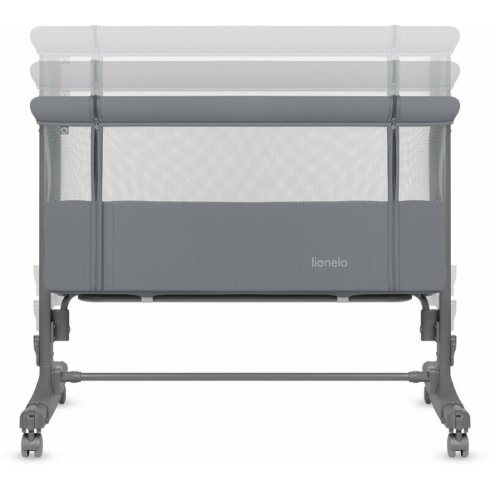 Patut co-sleeper, Lionelo, Aurora, 3 in 1, Cu leganare si setare unghiulara, Saltea cu densitate T25 si geanta [10]