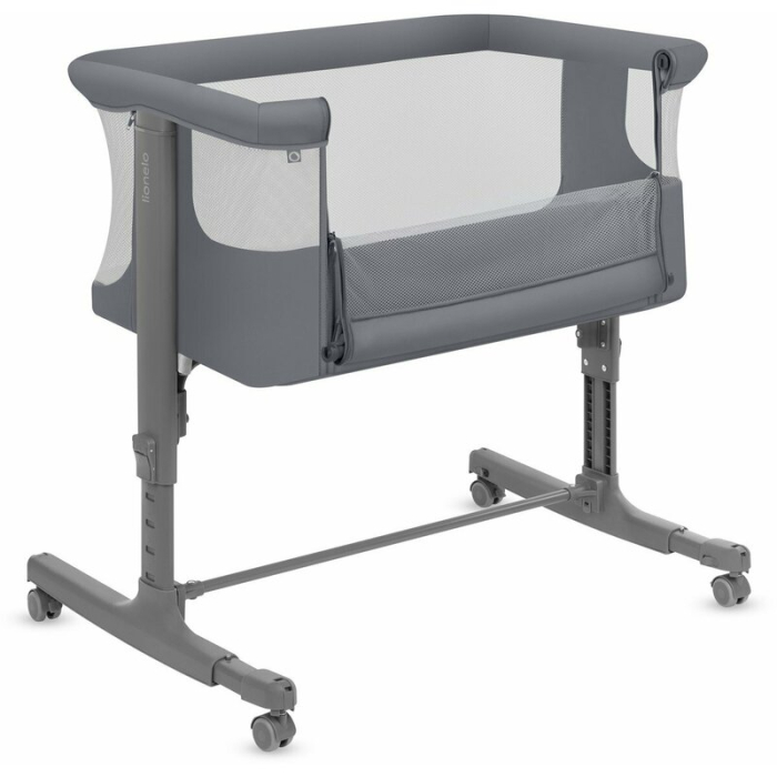 Patut co-sleeper, Lionelo, Aurora, 3 in 1, Cu leganare si setare unghiulara, Saltea cu densitate T25 si geanta [7]