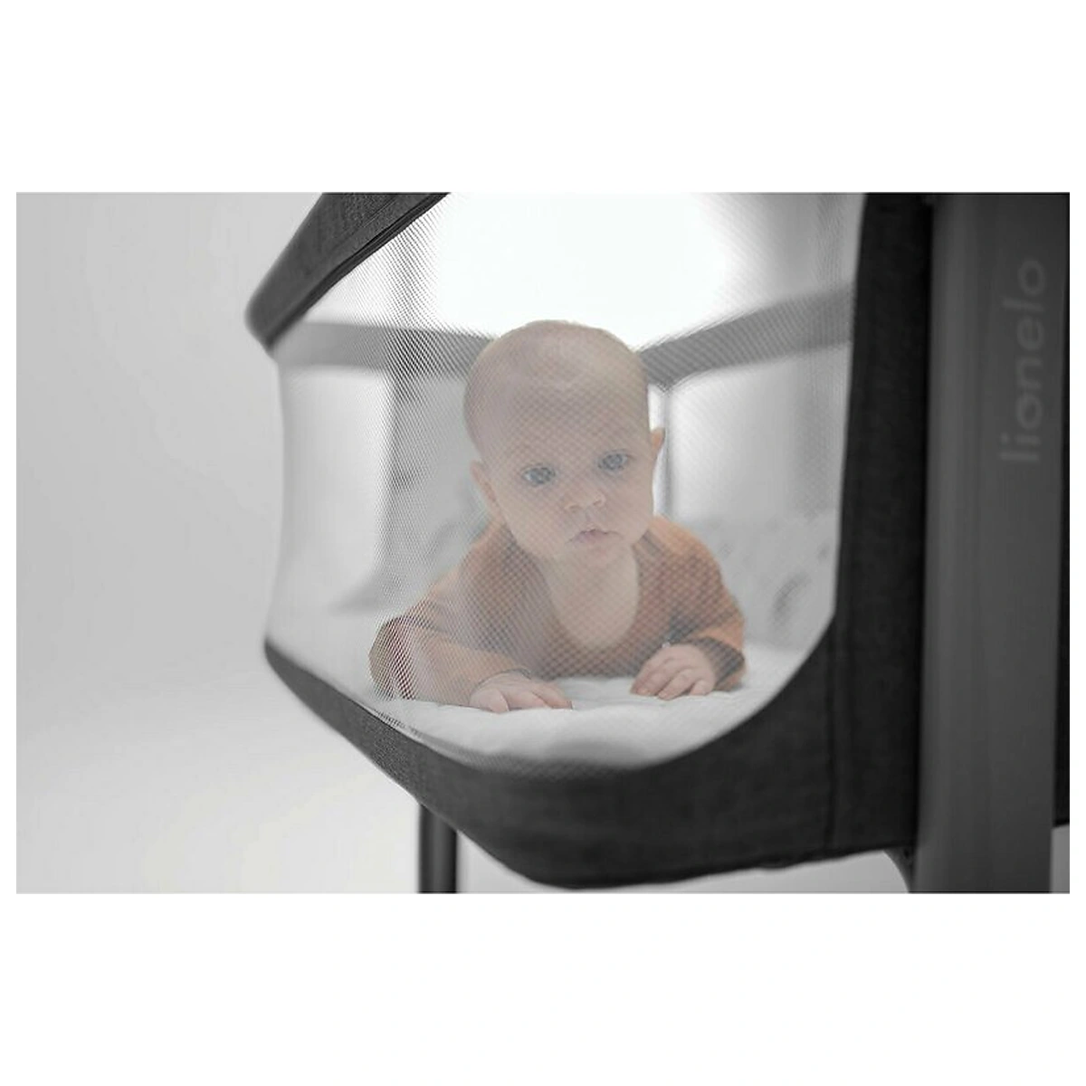 Patut co-sleeper, Lionelo, Aurora, 3 in 1, Cu leganare si setare unghiulara, Saltea cu densitate T25 si geanta [11]