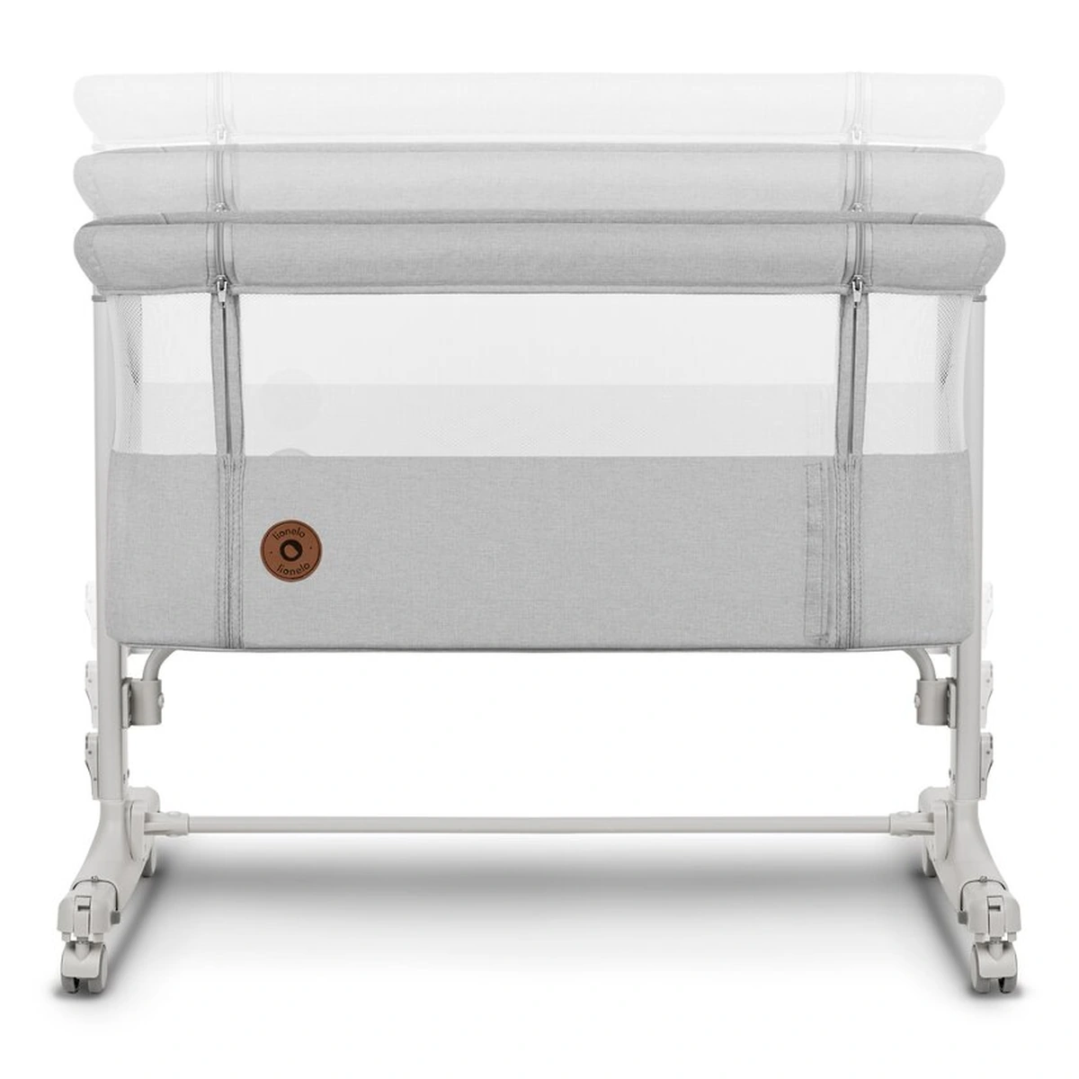 Patut co-sleeper, Lionelo, Aurora, 3 in 1, functie leganare, Include saltea si geanta transport, 5 pozitii pe inaltime, Pana la 9 kg, Beige Sand [11]